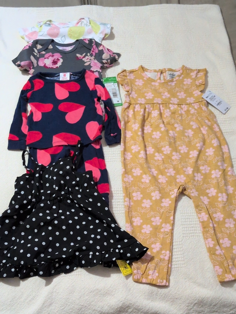 5 Baby Girls Outfits Size 12 Months One 18 Month